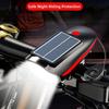 Waterproof Solar Bicycle Light 3 Modes LED Bike Front Lamp Portable Night Riding Lamp  Camping