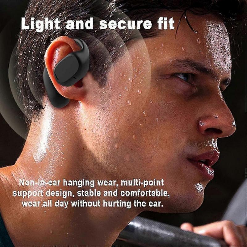 Wireless Ear-mounted Bluetooth Headphones, Non-in-ear Sports Headphones (white)