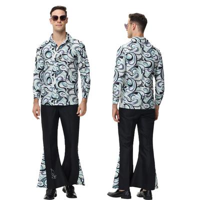 Neuer Vintage Disco Hippie Hip Hop Party Bühnenanzug für Erwachsene