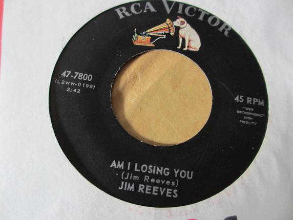 

7inch Record JIM REEVES - Am I Losing You 477800 RCA Victor 1960 Canada Pop Used