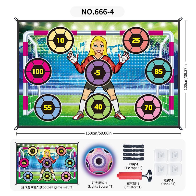 Source Factory Lighting Football Game Pad 1 * 1.5 Meters, Indoor And Outdoor Pasted Ball Scoring Game Sports Toy