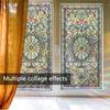 Xc2018-Kq Autocollant de fenêtre Rétro Classique Européen Impression Double Face Électrostatique Visuel Autocollant de Fenêtre en Verre PVC