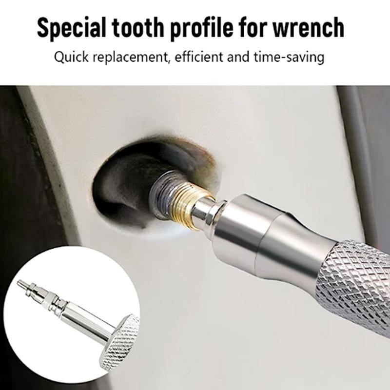 Przenośny klucz do rdzenia zaworu Stal nierdzewna Samochodowy Rowerowy Zawór Opon Demontaż Zawór Opon Rdzenie Trzonki Ściągacz Śrubokręt Podwójnego Użytku