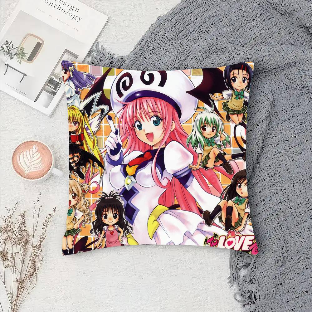 To LOVE-Ru Anime Pillow Case Sofa Cushion Cover Room Home Decoration