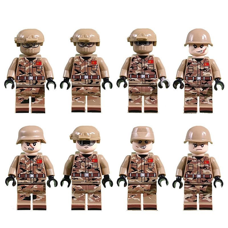 Compatible With Lego Small Particle Building Block Doll Three Kingdoms Doll Series Ancient Chinese Military Puppet Children'S Assembly
