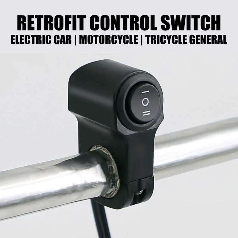 Mini-Fahrlicht Ein/Aus-Schalter Wasserdicht für Roller Motorräder Mit Überlastschutz und Montageclip
