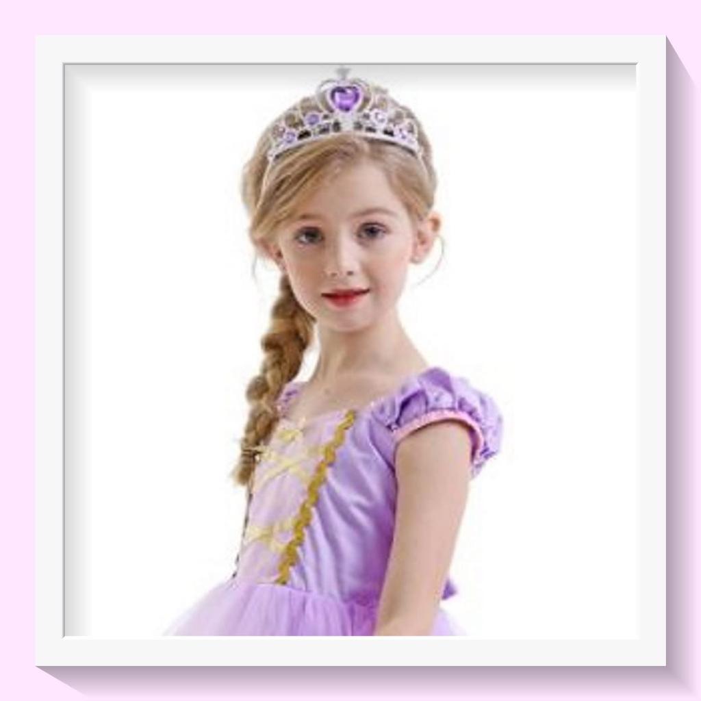 APOSITV Kinder Prinzessinnen Diadem und Zauberstab Set 2 Stück, Prinzessinnen Zauberstab Spielzeug für Kinder und Mädchen (blau)