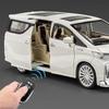 RE021:24 Key Control Version Toyota Alphard MPV Alloy Car Model Diecasts Metal Vehicles Car Model Sound and Light Childrens Toy Gift