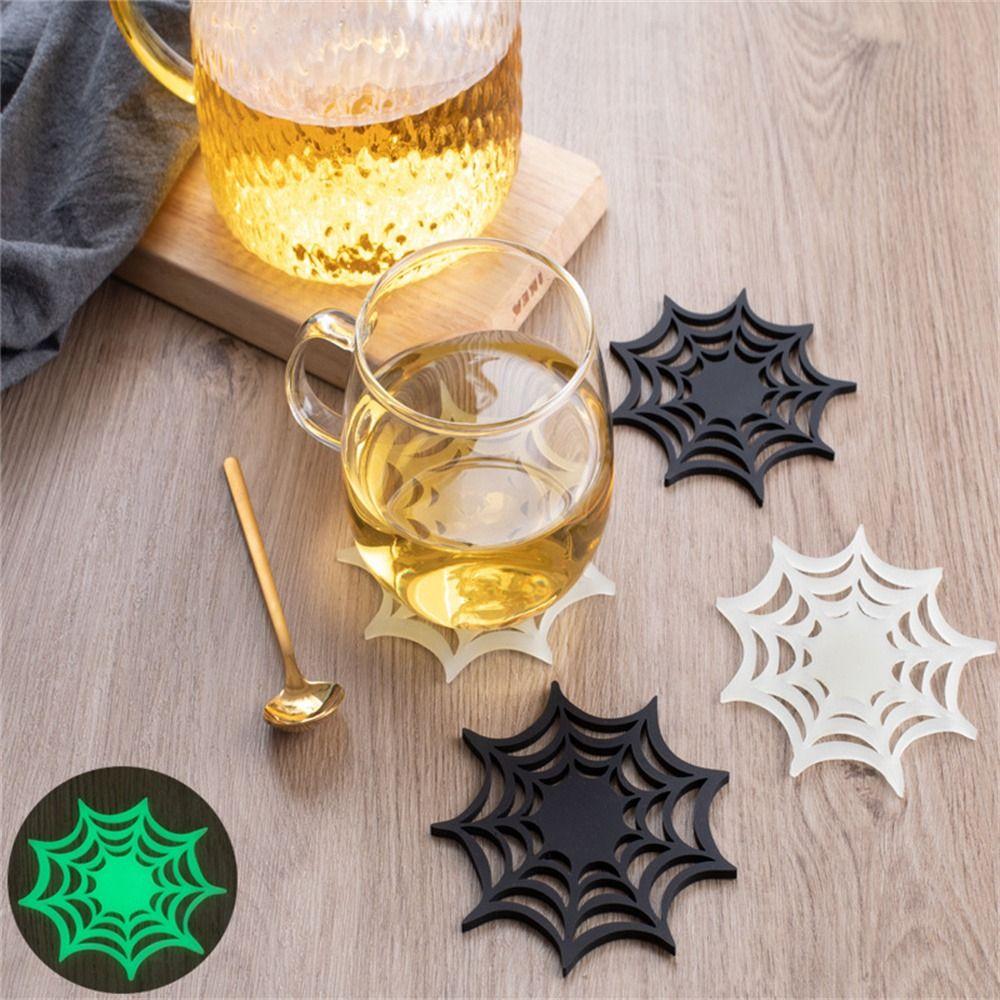 

Принадлежности Коврики для напитков Подставки для Хэллоуина Веб-подставки для столовых приборов на Хэллоуин Светящиеся подставки для столовых приборов Веб-подставки