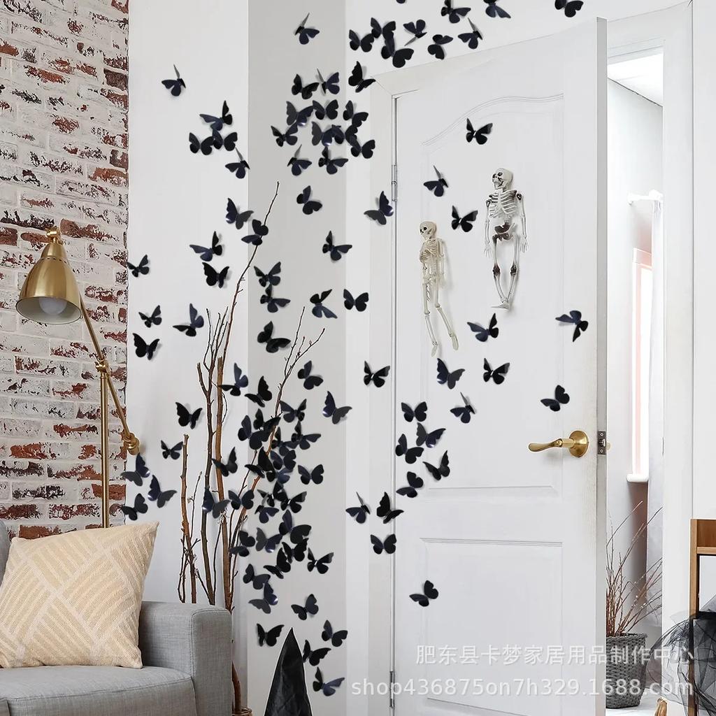 18pcs PVC 3d Butterfly Wall Decor Cute Butterflies Wall Stickers Art Decals Home Decoration Room Wall Art 2026 Christmas