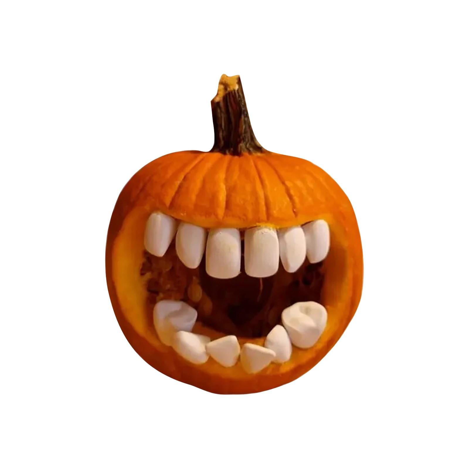 

Pumpkin Teeth Pumpkin Cosplay Teeth Halloween Discover Our Funny Teeth That Make Carving Pumpkins More Exciting One Size