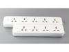 British Standard 13A Power Strip with UK Sockets, British Style, 3m Cord