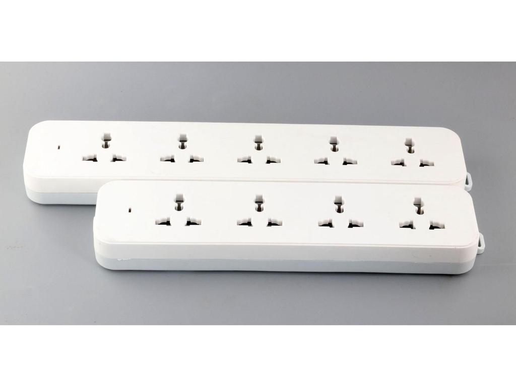 British Standard 13A Power Strip with UK Sockets, British Style, 3m Cord