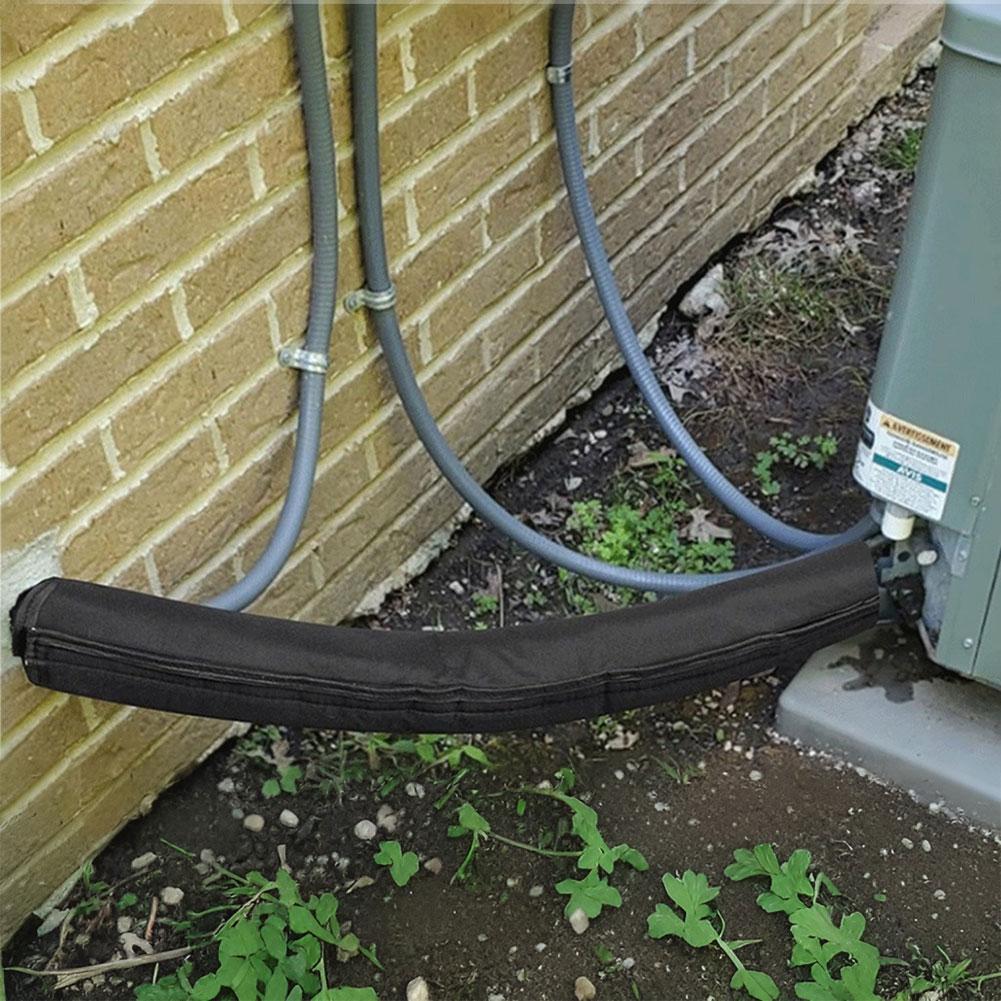 Portable AC Hose Insulation Sleeve 3 Layers AC Duct Insulation Wrap HVAC Copper Pipe Insulation Cover Protector for Outside