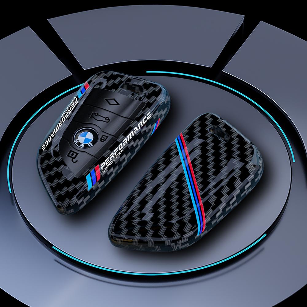 ABS Carbon Fiber Car Key Case Cover Shell For BMW 1 2 3 4 5 6 7 Series X1 X3 X4 X5 X6 X7 F10 F20 F30 G30 G20 G01 F15 F16 G02 G05
