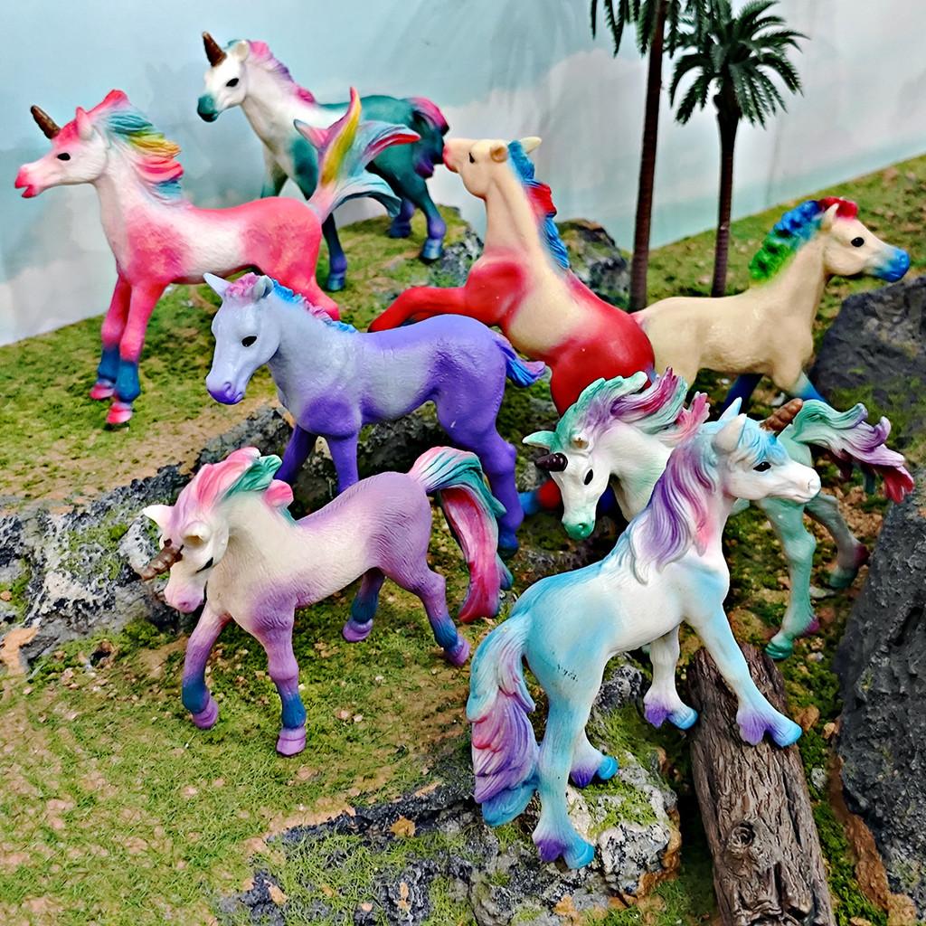 Unicorn Figurine Collectible Pvc Model For Kids Fantasy Animal Decor Play Toy
