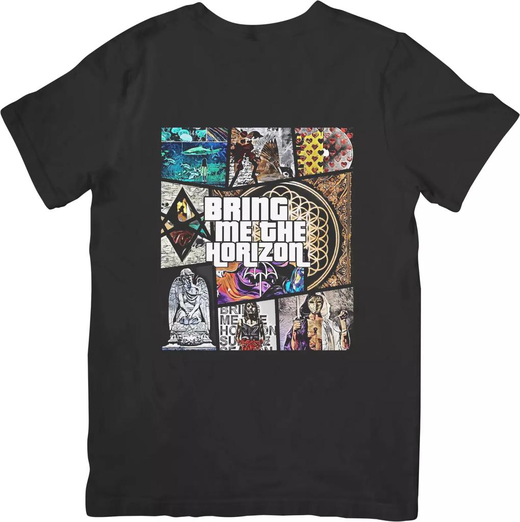Bring me the Horizon Hudba Vhodná pro Muže a Ženy Kvalitní Bavlněné Tričko Černé
