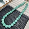 Tianhe Stone Ru Kiln Color Beaded Necklace 12Mm Size Is Suitable For Spring And Summer Wear, Beautiful