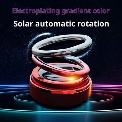 Diffusore di aromaterapia per profumo per auto alimentato ad energia solare, rotazione a 360 gradi, deodorante per ambienti, decorazione per cruscotto interno auto