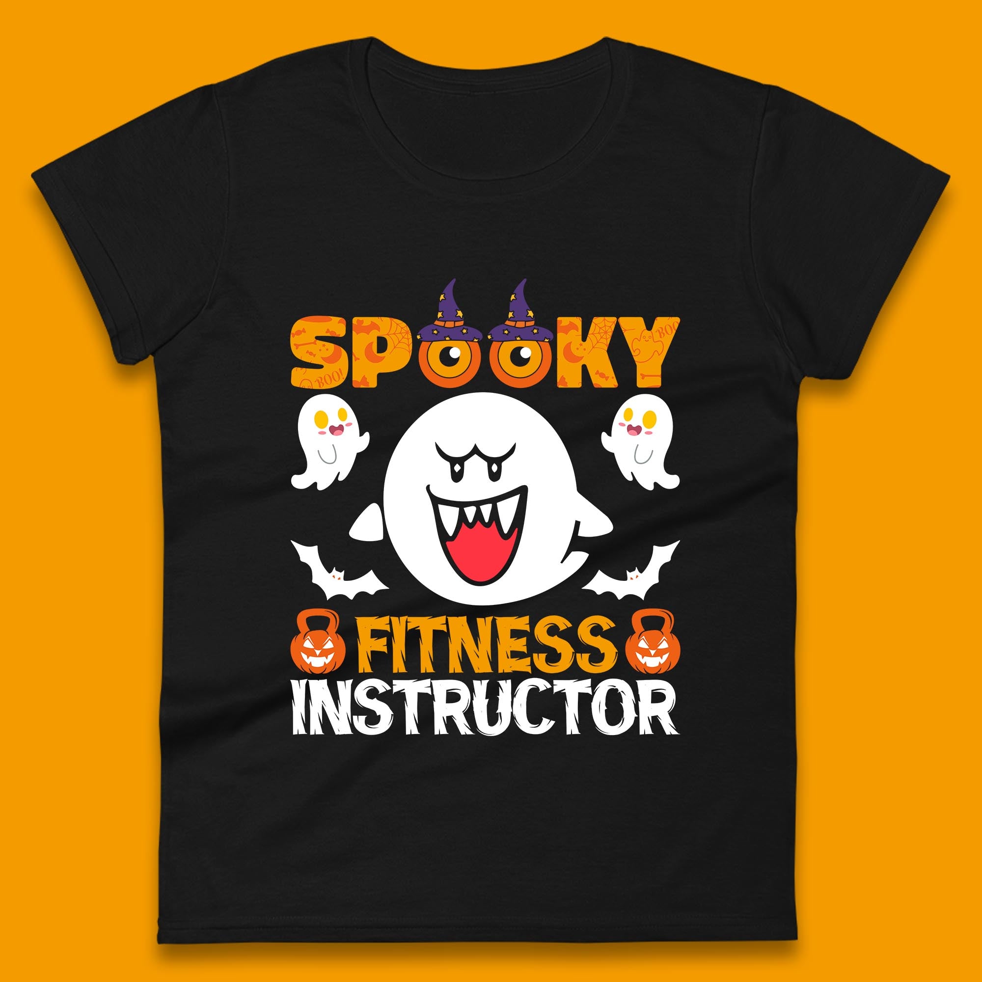 Halloween Spooky Fitness Instructor Super Mario Boo Halloween Costume Womens Tee T Shirt Mens Tops Unisex Top M