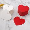Heart-Tag Cowhide Paper Blank Heart-Shaped Card for Valentine's Day