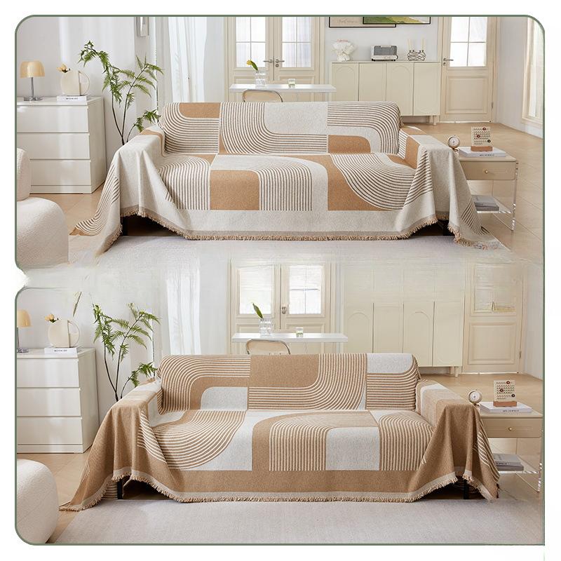 

Чехол для дивана, полотенце, чехол для дивана в скандинавском стиле, полотенце, все включено, свежий чехол для дивана, универсальная подушка для дивана, четыре сезона 180*230cm хаки