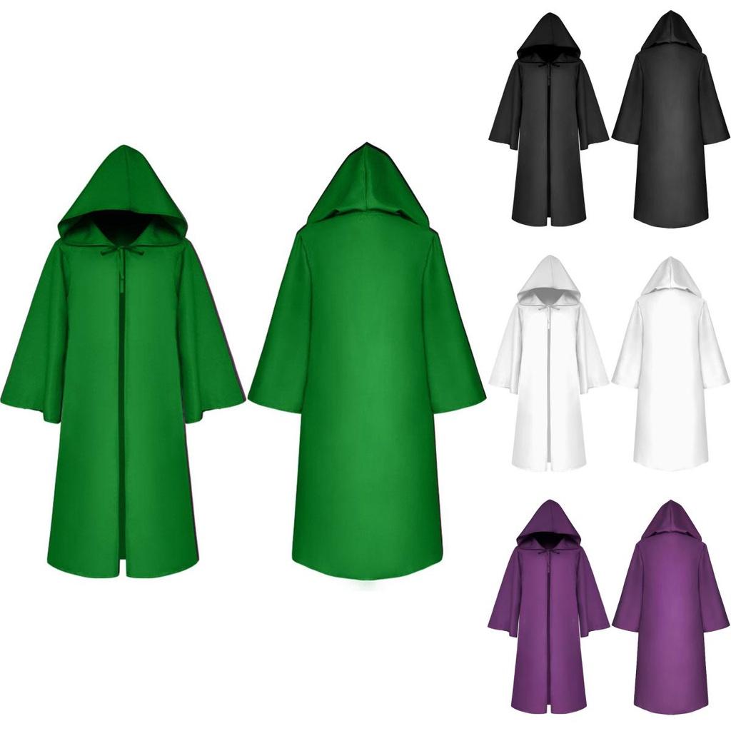 Stylish Star Wars Jedi Warrior Hooded Cloak Cape Robe Costume For Kids And Adults
