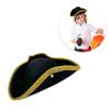 Colorful Rhinestones Pirate Hat Adjustable Unisex Caribbeans Hat Festival Hat for Adults and Teens