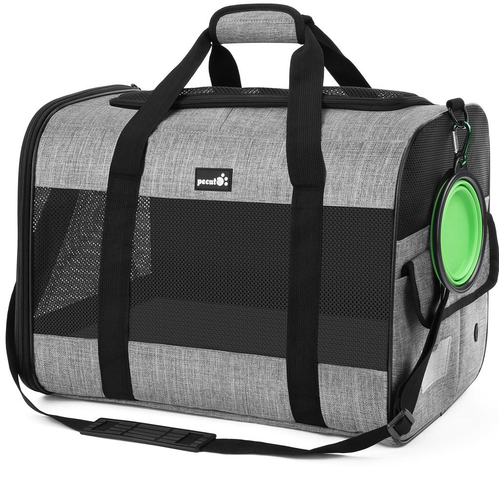 Pecute Cat Bag for Small and Small Foldable Backpack for Hospital Disaster and Includes Cat Bowl Carrier, Handbag/Shoulder Cats, Rabbits, Dogs,