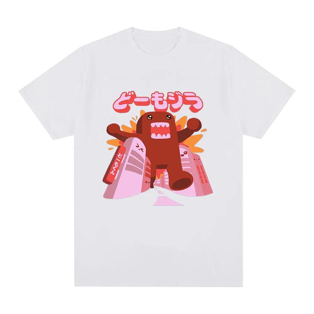Domo Kun Monster Pattern T-shirt Style Women's Casual T-shirt Humorous Short Sleeve Oversized Tshirt Harajuku Street Wear
