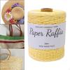 Cotton Raffia Yarn 328 Yards Lightweight Round String Soft for Crocheting Bags DIY Crafts Beach Hat