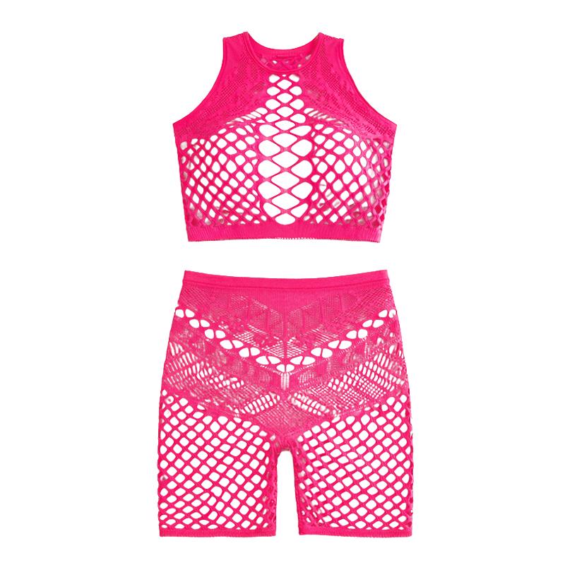 Women'S Sexy Bodysuit Mesh Lingerie Set For Dates And Passion - Open Crotch Nightgown