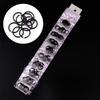 Sterile Plastic Ring Stud Earrings - Round White & Black