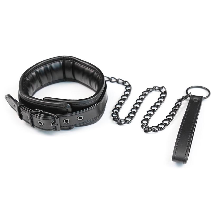 Exotic Sexy Suit Sex Toys for Adults Black Leather SM Bondage Set 3pcs Restraints Collars Ankle Cuff Handcuffs for Adult