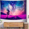 1pc for galaxy Starry Night Tapestry Wall Hanging  Vibrant Pink  Purple Celestial Scene Durable Peach Light Beige Polyester