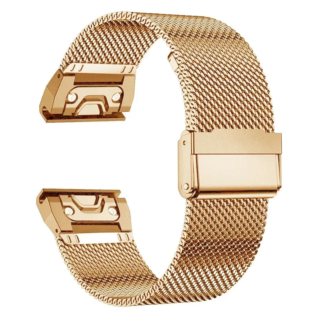 Edelstahlarmband für Garmin Uhr Fenix Fenix 8 E 6 6x 7 7x Pro 5 5x Plus 5s 6s 20/22/26mm Metallarmband Armband Ac