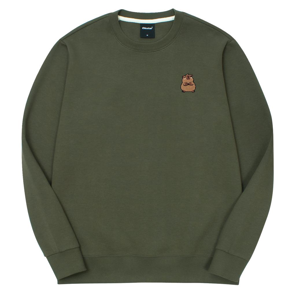 OKSTAR Capybara Embroidered Double-Sided Sweatshirt (Type D)