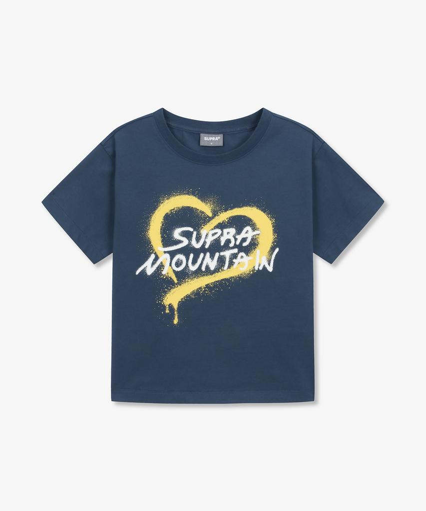 SUPRA Women'S Heart Spray T-Shirt (Navy)