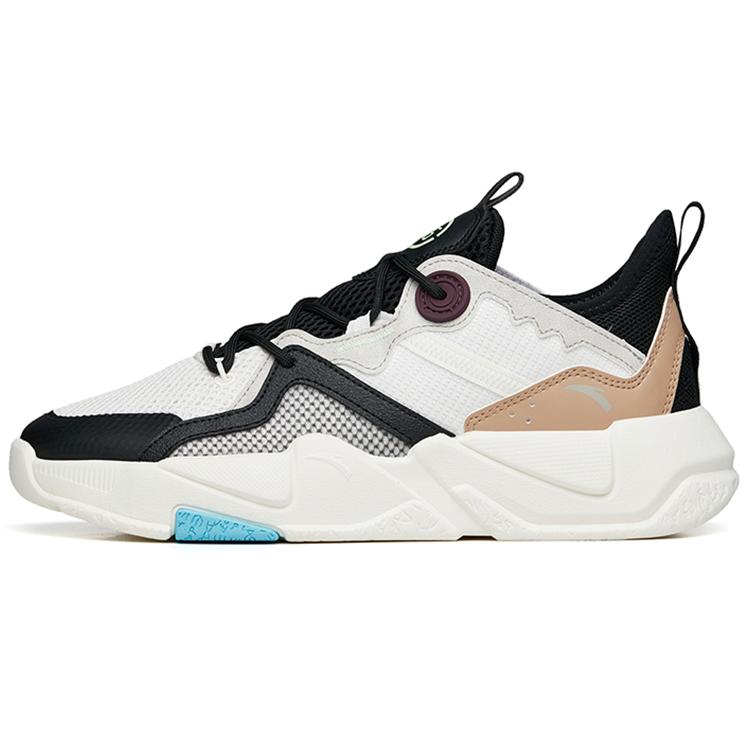 

новая мужская повседневная обувь ANTA низкий верх цвет слоновой кости/черный/пыльно-серый 44