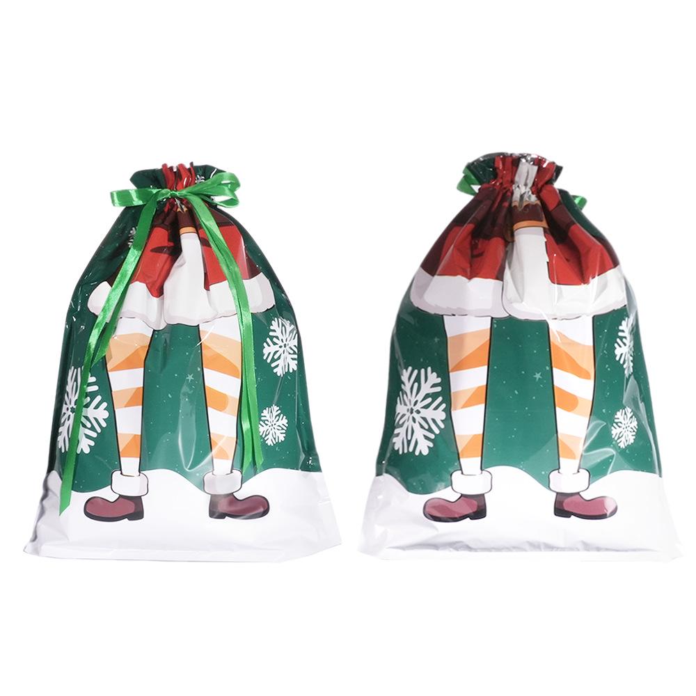 Exclusive Christmas Drawstring Gift Pouch - Festival Candy Bag in Stock