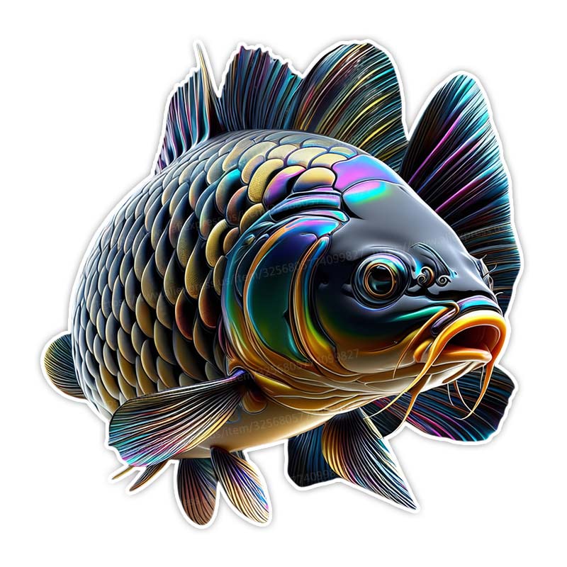Kreativer Fisch Autoaufkleber Outdoor Sport Angeln Automobile & Motorräder Wasserdicht Kajak Boot Vinyl Aufkleber Sticker SH606