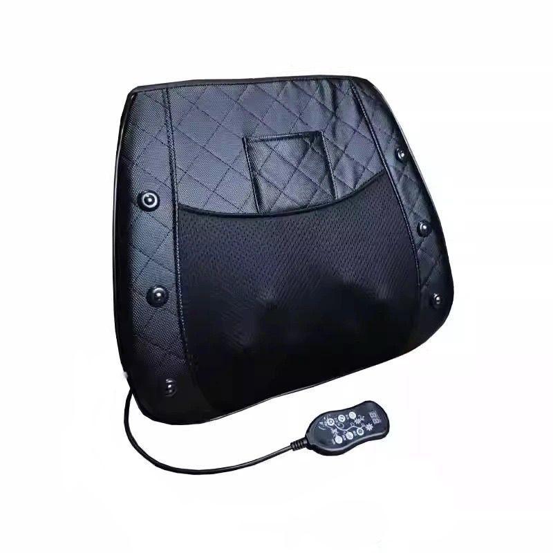 Lumbar Heating & Hip Massager: Multifunctional Seat and Backrest Cushion for Home and Office.