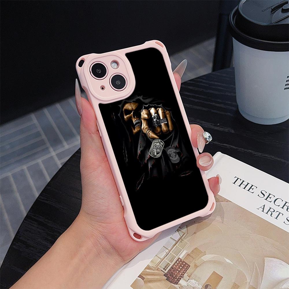 Ae80 Gesture Greeting Design Art Soft Phone Cases for iPhone 16 15 14 13 12 11 Pro Max 8 Plus XR with Wrist Strap Lanyard Corner Protection Back Cover