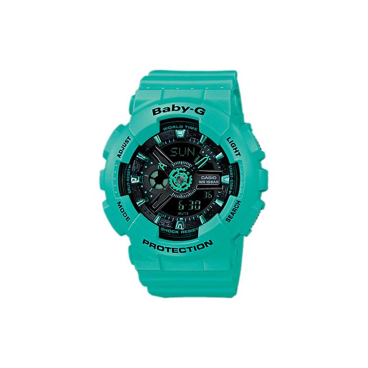 CASIO Women s BABY-G Black Watch BA-111-3A BA-111-3A Green Strap