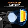 Motorcycle Mini Driving Light Dual Colo for Headlight Auxiliary Spotlight Lamp R ATV Scooter 12V Moto Fog Light Accessories