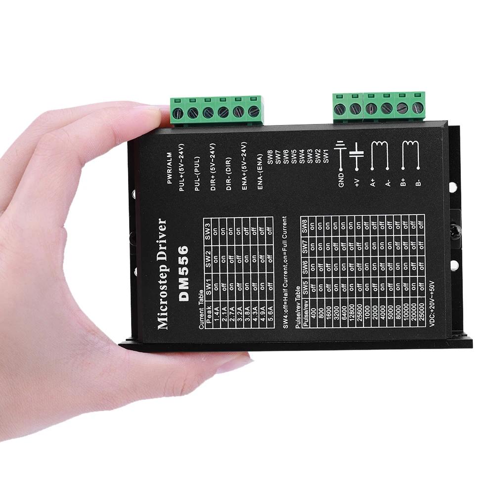 DM860H DM860 Stepper Motor Drive 0-200khz 2 Phase Stepper Motor Controller AC18-80V Or DC 24-110V Suit For Nema34 Stepper Motor