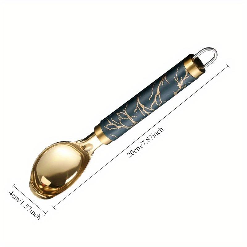 4 Stainless Steel Titanium Set Thickened Dessert Multi Functional Ice Cream Scoop Suitable for Watermelon Fruit
