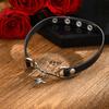Punk Y2K Style Star Pendant Choker Necklace for Women Men, Vintage Charm PU Leather Collar Necklace, Party Gothic Jewelry Gift