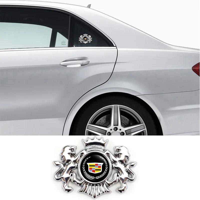 Car Lion 3D Sticker Decal Decoration for Cadillac Escalade CTS ATS SRX BLS XT4 XT5 XT6 STS XTS SLR XLR CT4 CT5 CT6 Accessories