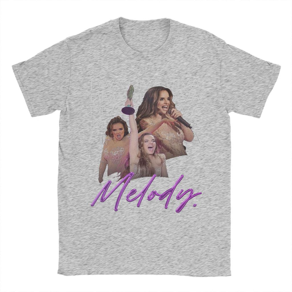 Melody Esa Diva Eurovisions 2025 Spain Apparel Unisex T Shirt 100% Cotton Tee Print Song Contest T-shirt Clothes